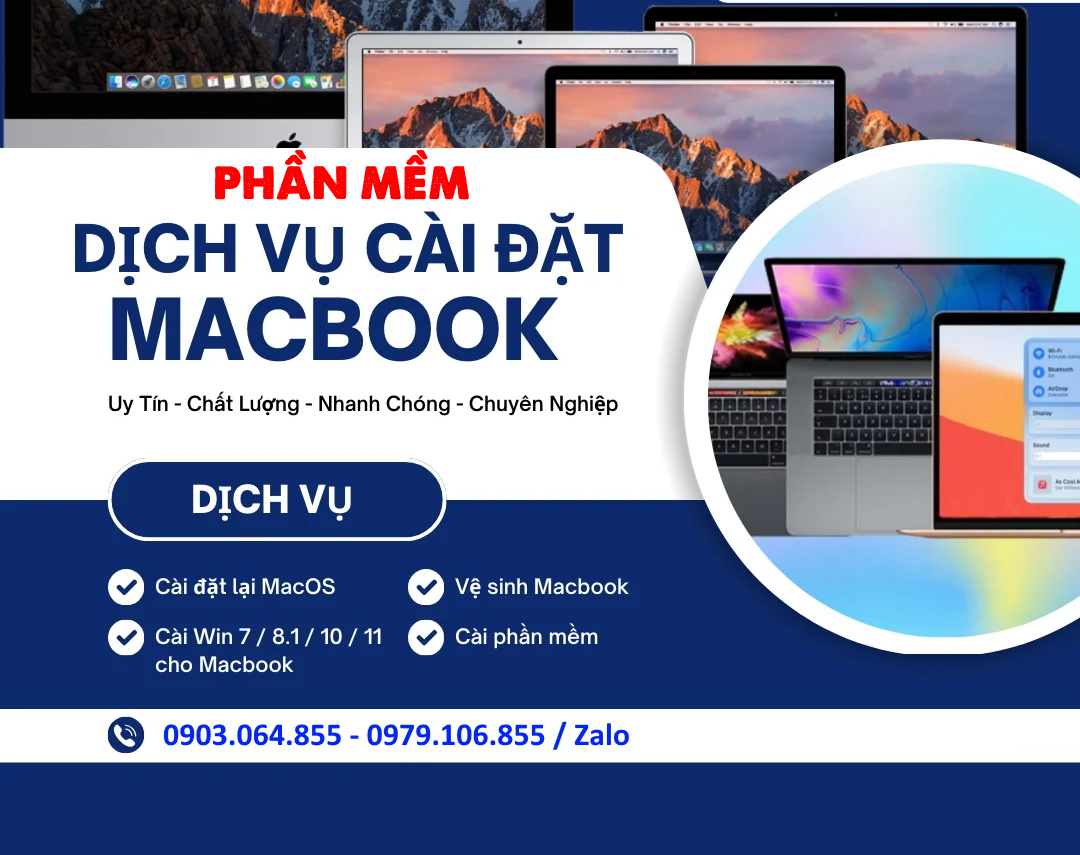 Việt Book: Cài Phần Mềm Macbook Huyện Vũ Thư